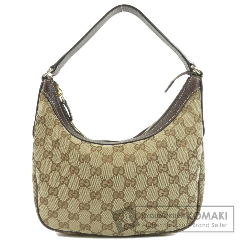 Gucci GG One Shoulder Hobo Bag Canvas